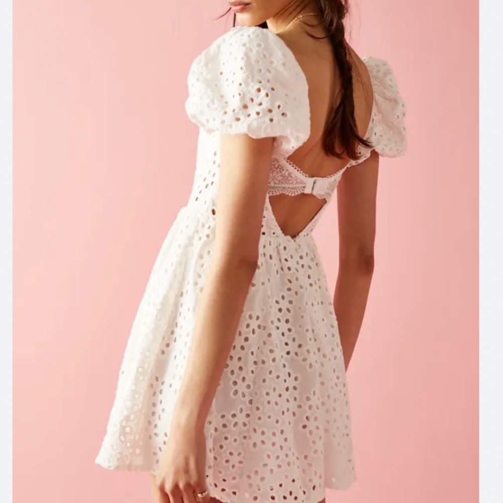 For Love and Lemons Becca Mini Dress - Ivory - Picture 12 of 16